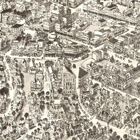 Vintage Map of Peekskill, New York, 1911