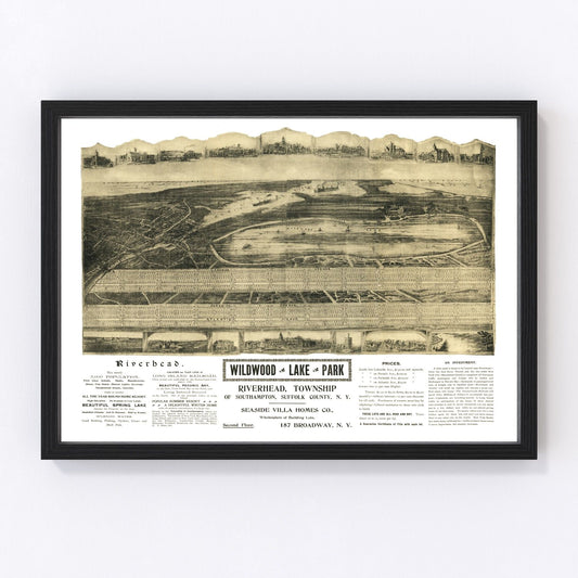 Vintage map of Riverhead, New York, 1903