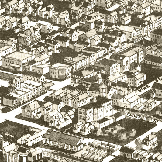 Vintage Map of Hammonton, New Jersey, 1926