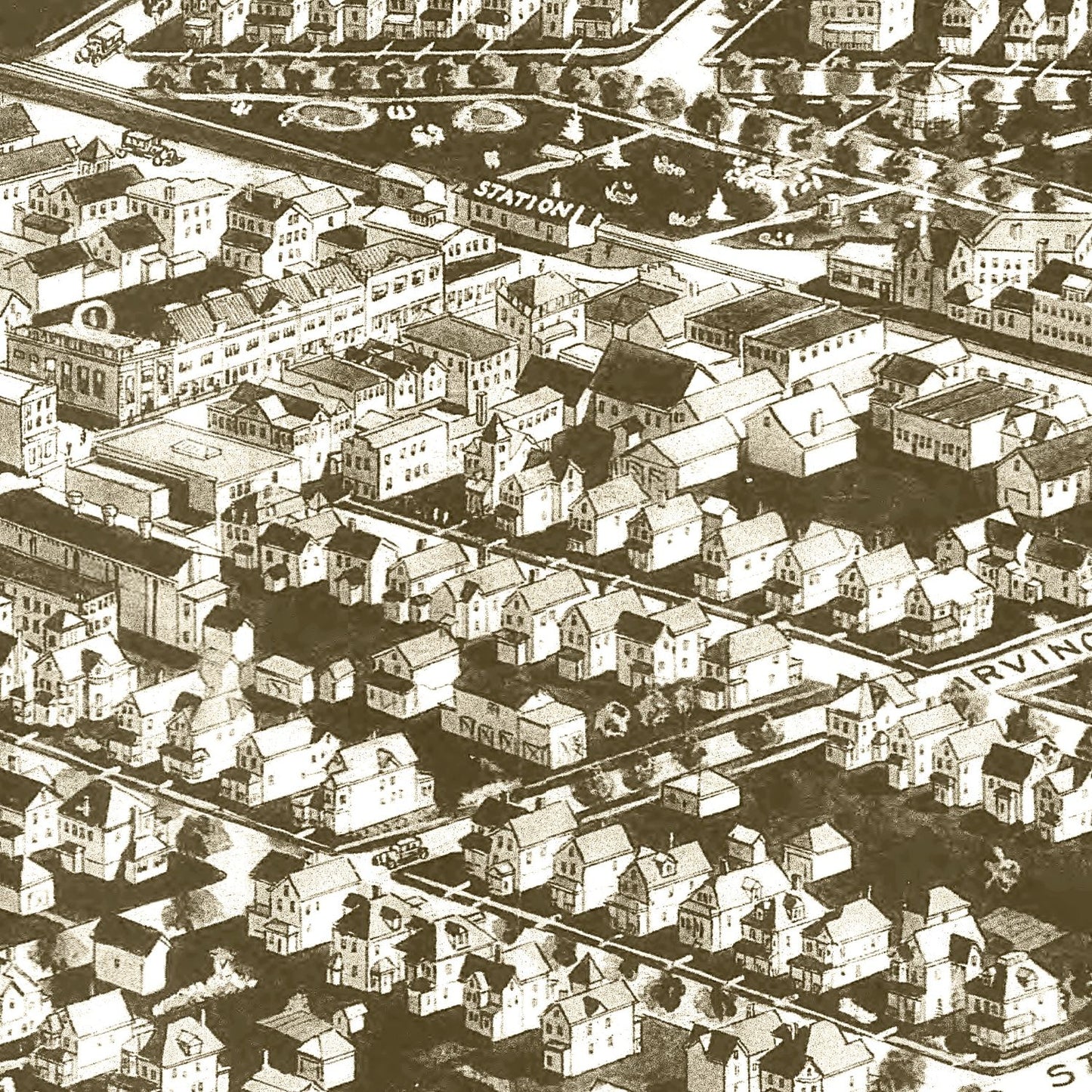 Vintage Map of Westwood, New Jersey, 1924