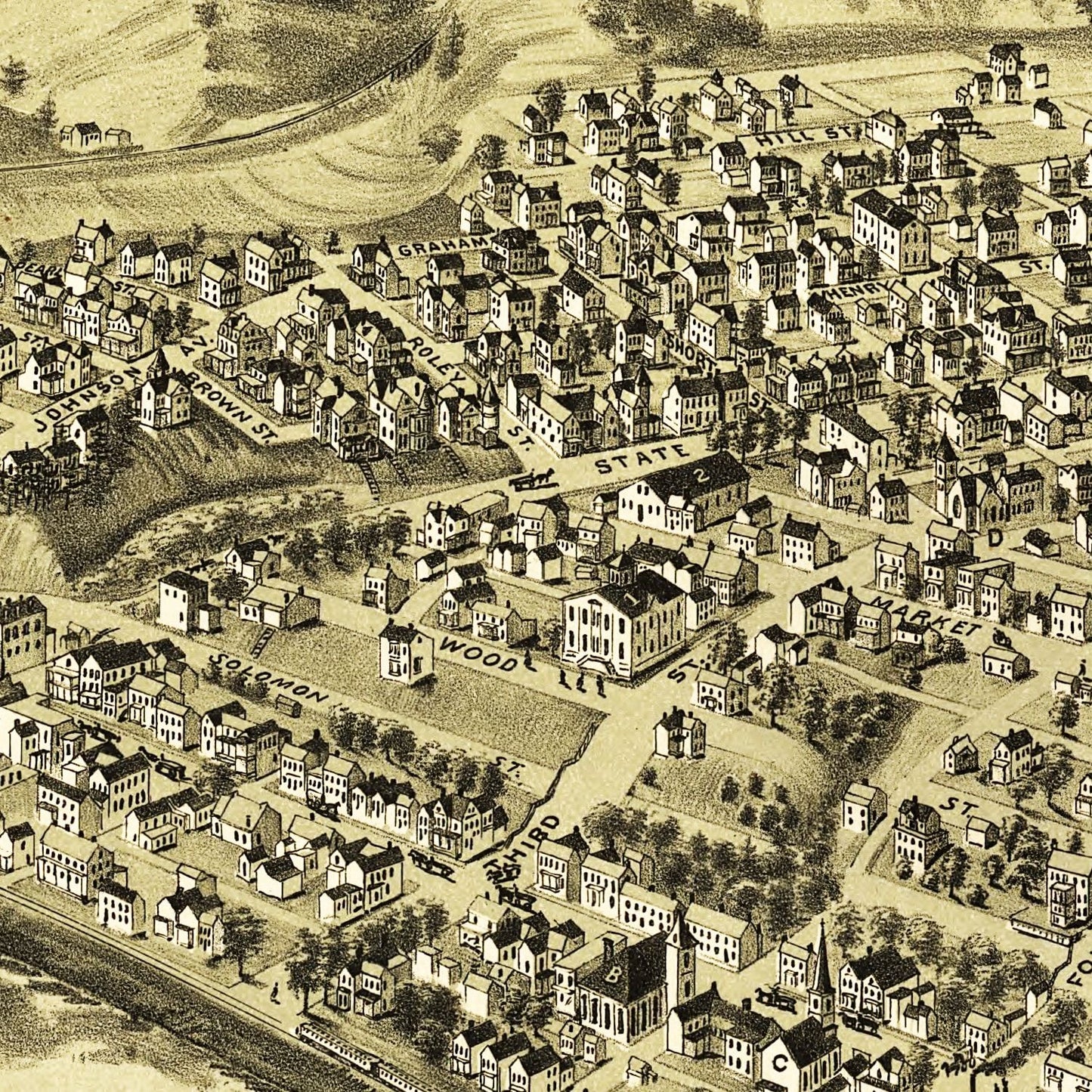 Vintage Map of Belle Vernon, Pennsylvania, 1902