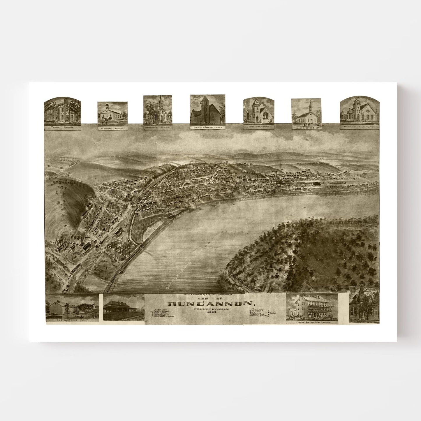 Vintage Map of Duncannon, Pennsylvania, 1903