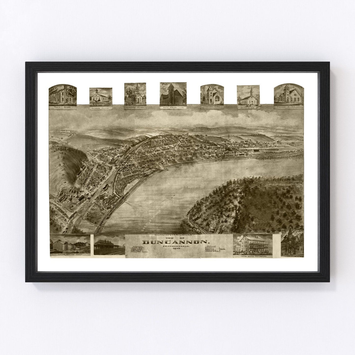 Vintage map of Duncannon, Pennsylvania, 1903