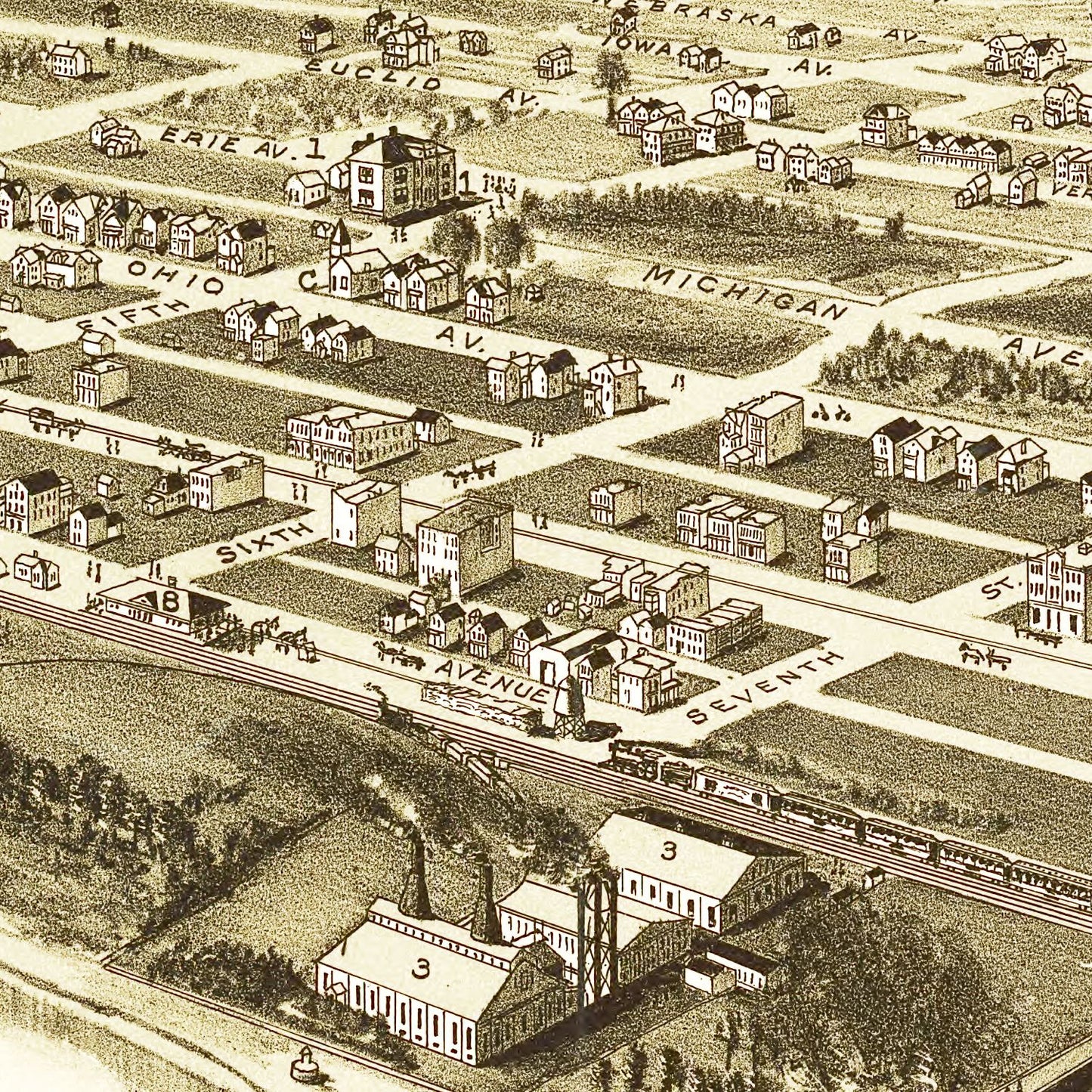 Vintage Map of Glassport, Pennsylvania, 1902