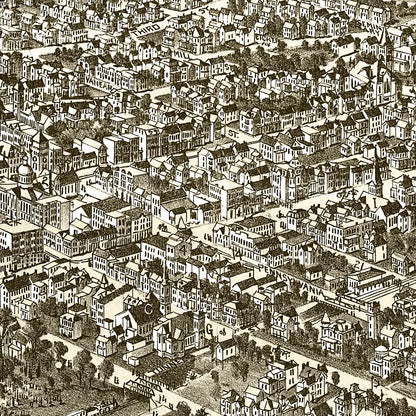Vintage Map of Greensburg, Pennsylvania, 1901
