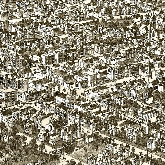 Vintage Map of Greensburg, Pennsylvania, 1901