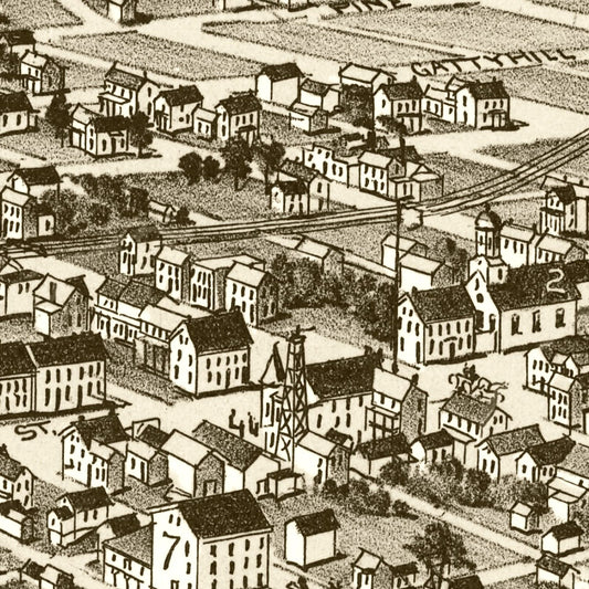 Vintage Map of Harmony, Pennsylvania, 1901