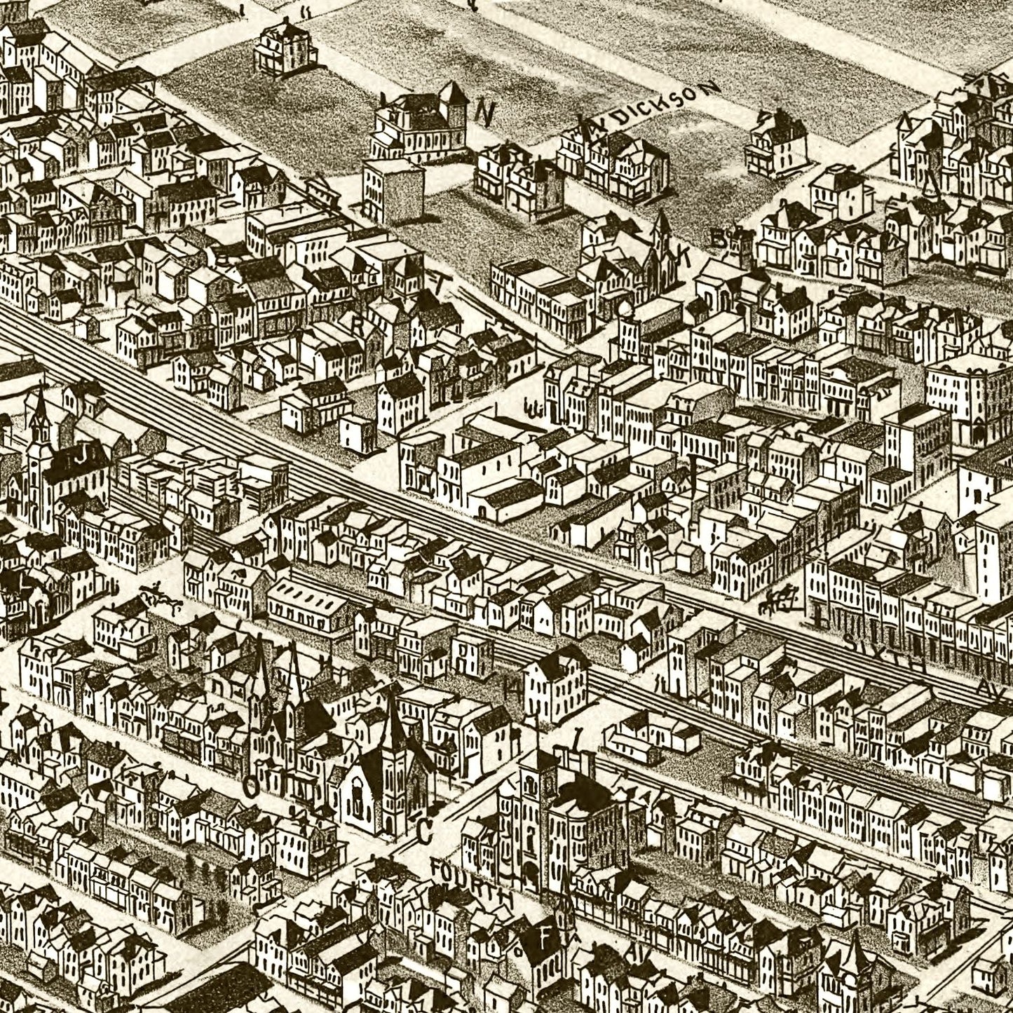 Vintage Map of Homestead, Allegheny County, Pennsylvania, 1902
