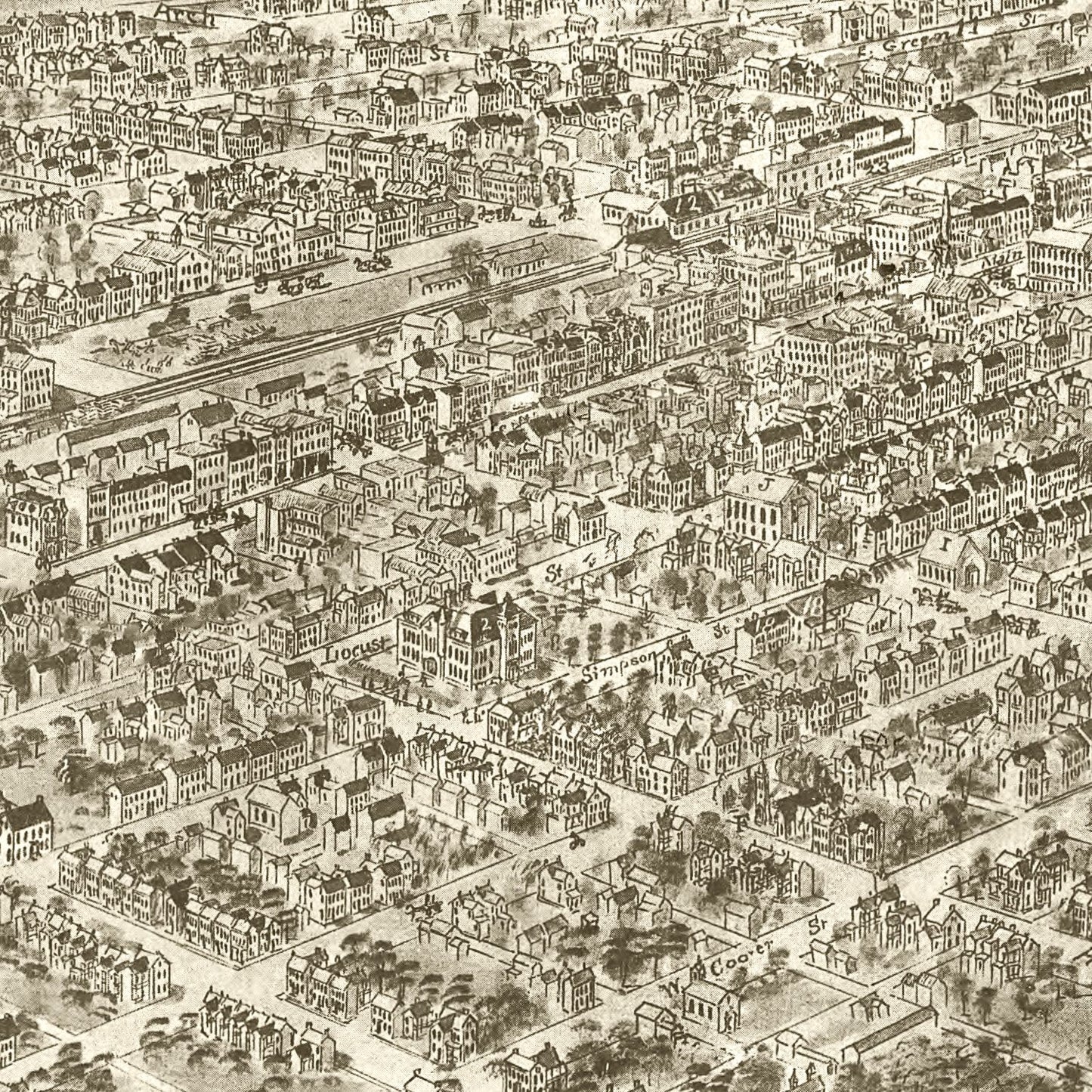 Vintage Map of Mechanicsburg, Pennsylvania, 1903