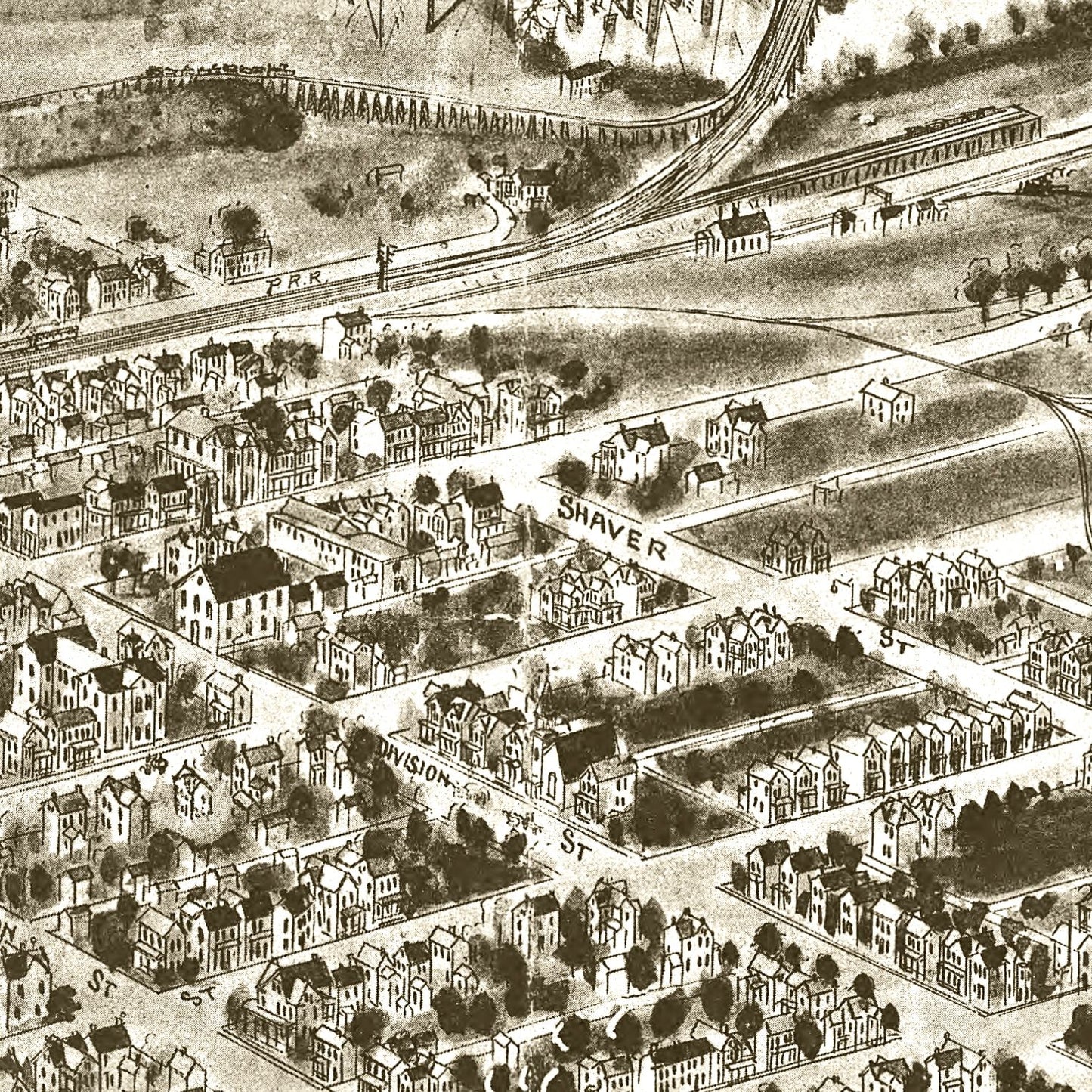 Vintage Map of Mount Union, Pennsylvania, 1906