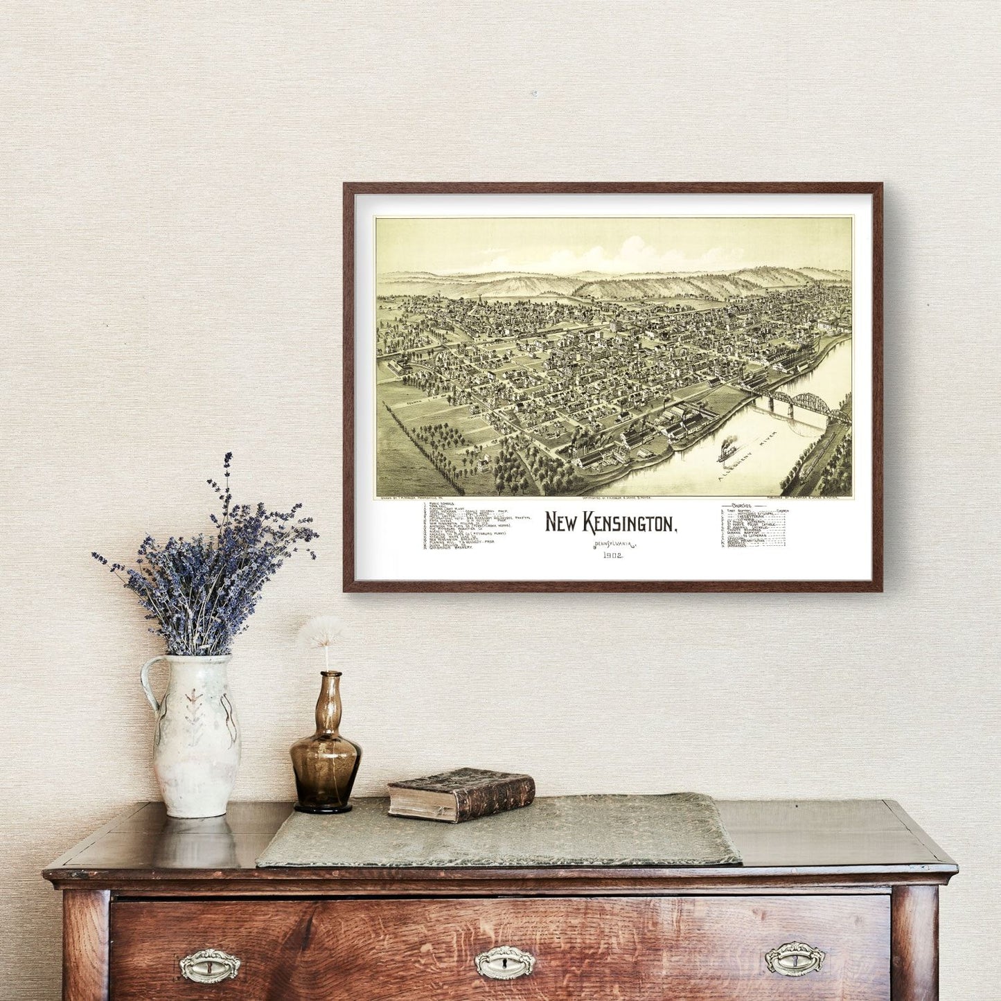 Vintage Map of New Kensington, Pennsylvania, 1902