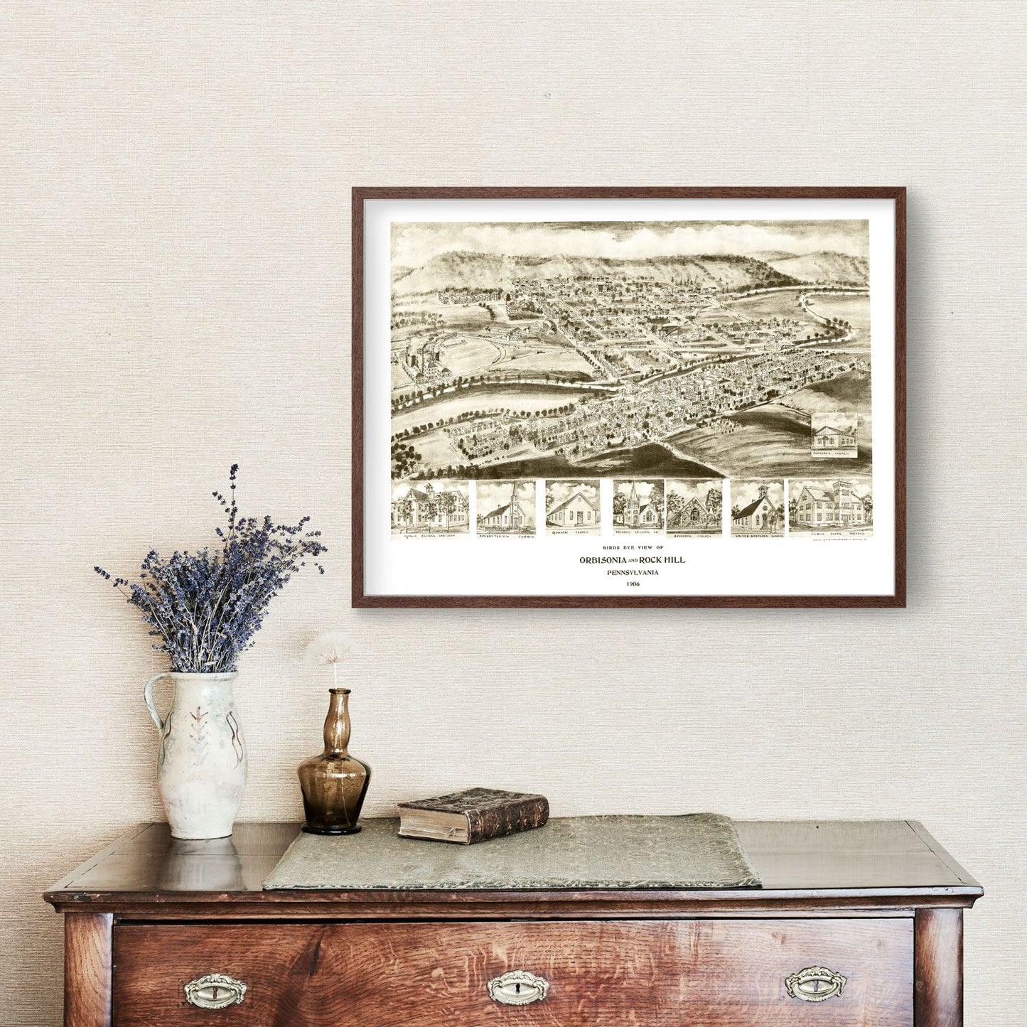 Vintage Map of Orbisonia, Pennsylvania, 1906