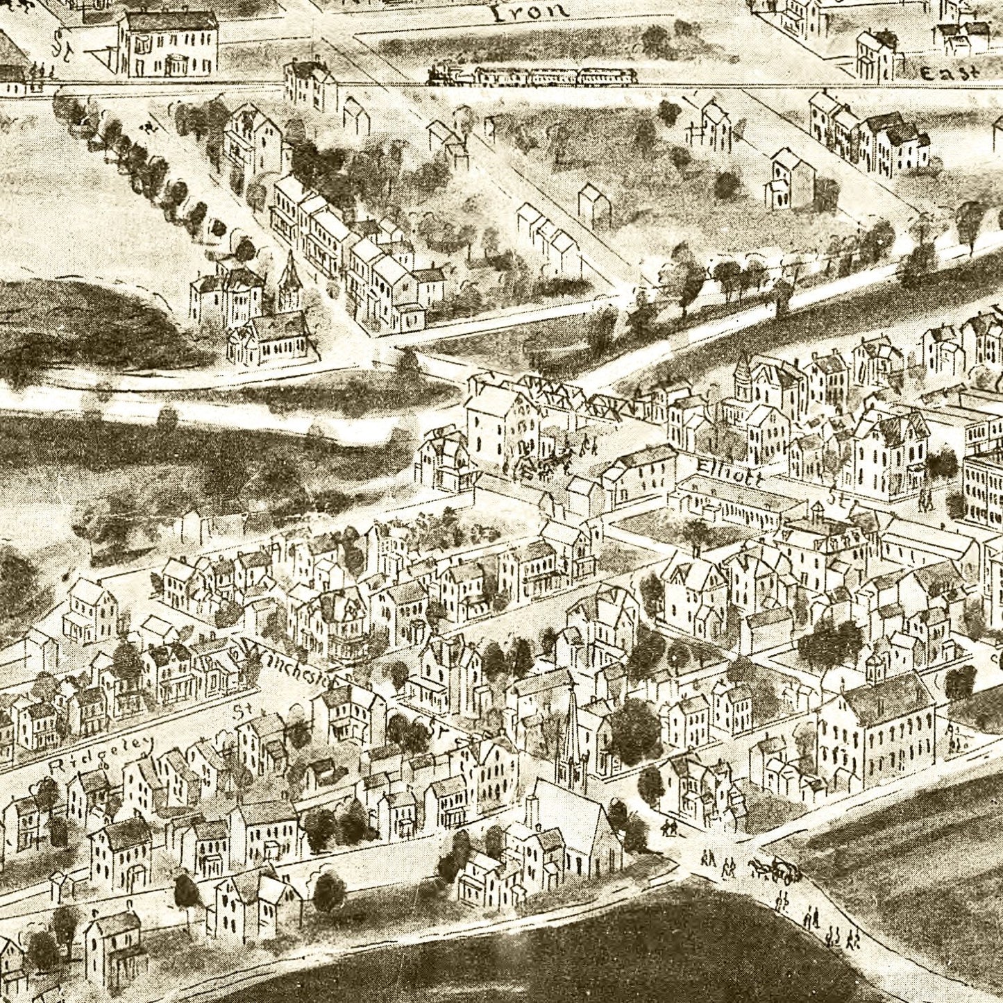 Vintage Map of Orbisonia, Pennsylvania, 1906