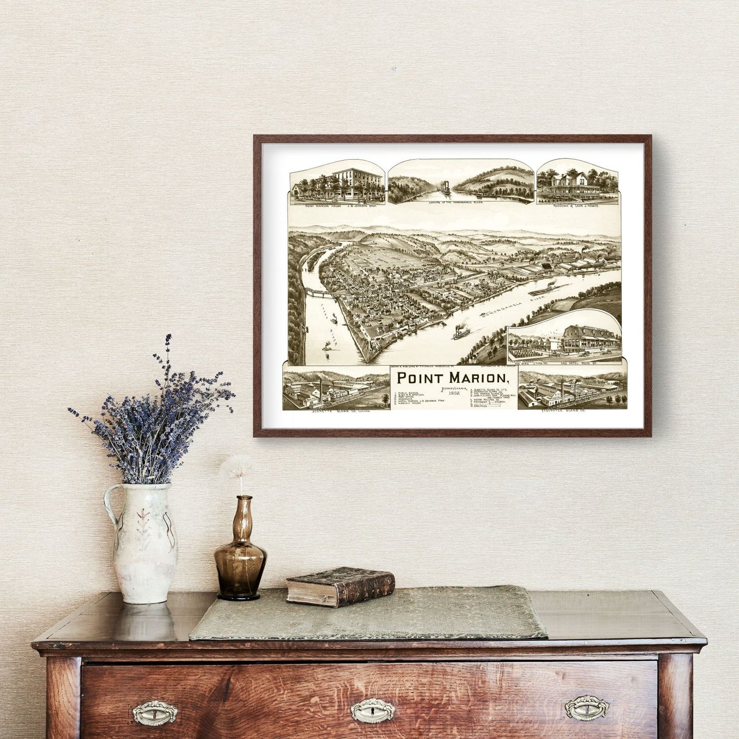 Vintage Map of Point Marion, Pennsylvania, 1902