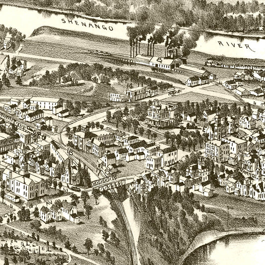 Vintage Map of Sharpsville, Pennsylvania, 1901