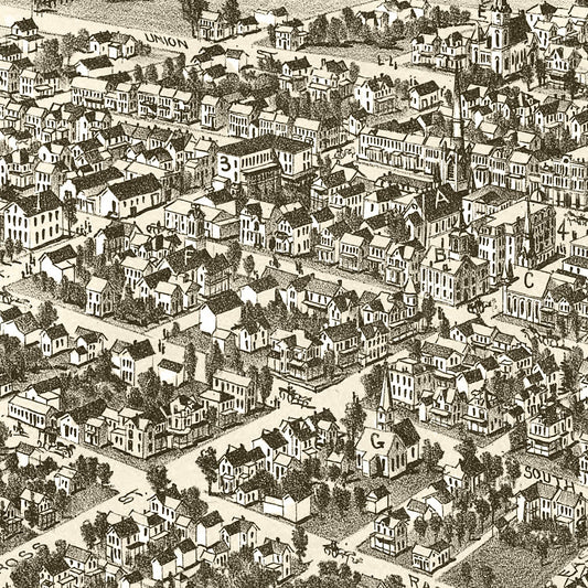Vintage Map of Somerset, Pennsylvania, 1900