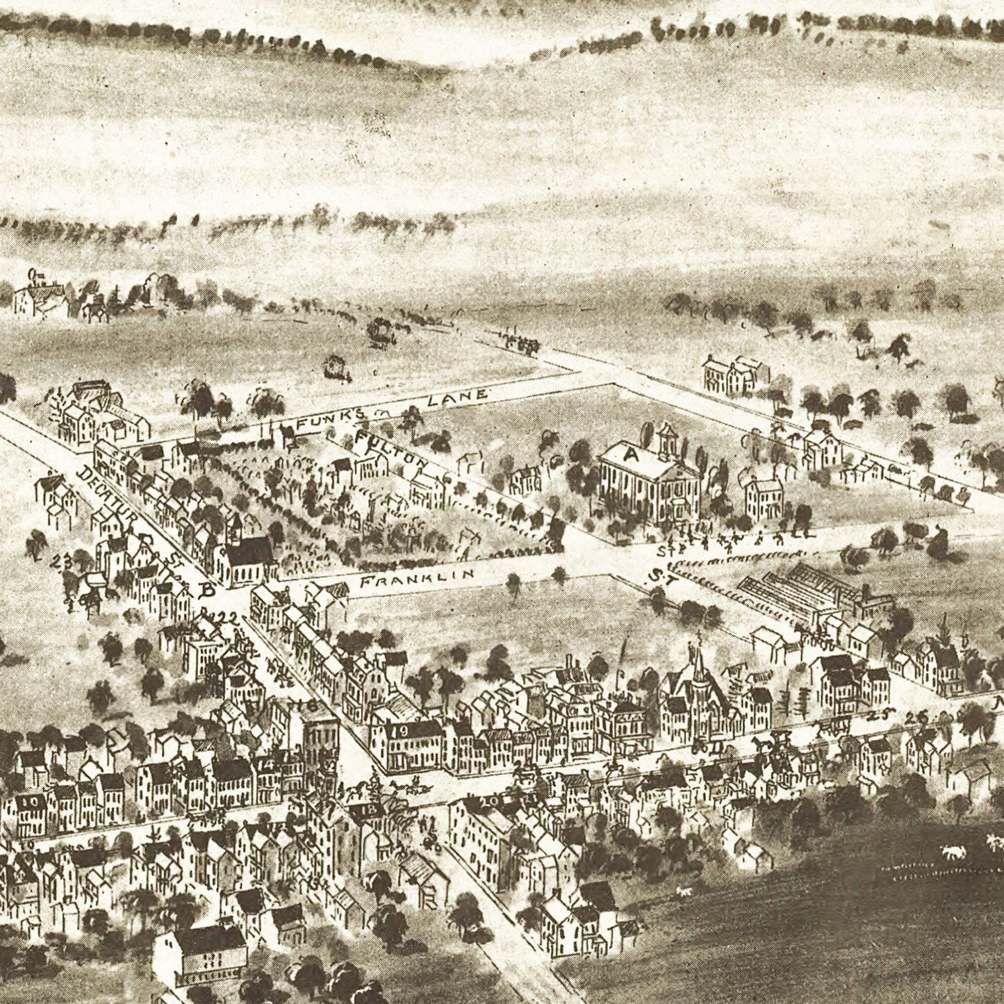 Vintage Map of Strasburg, Pennsylvania, 1903