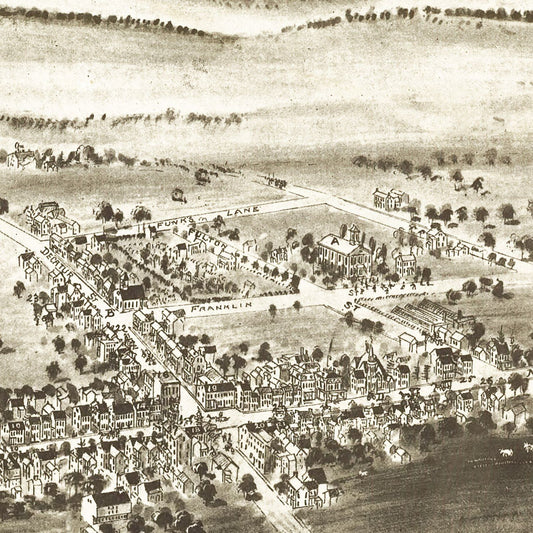 Vintage Map of Strasburg, Pennsylvania, 1903
