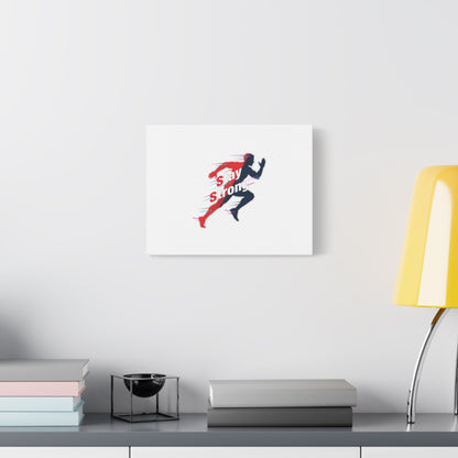 Stay Strong Runner Gym Canvas Wall Art