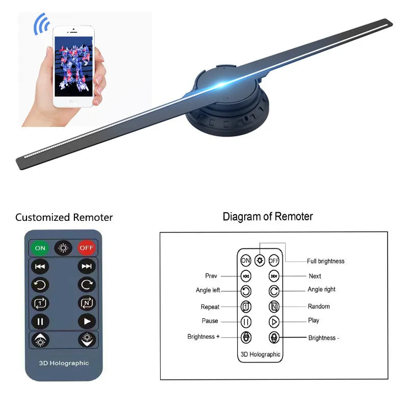 3D Hologram Fan Display: Create Floating Visuals Instantly