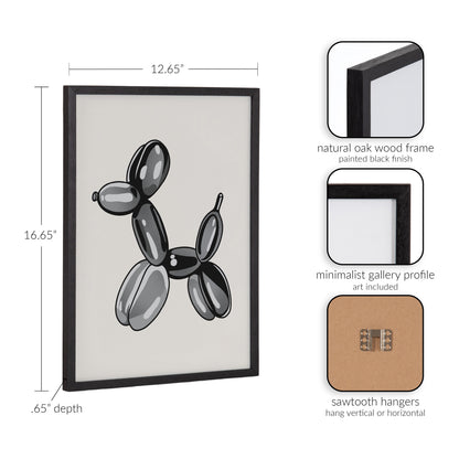 Balloon Dog Framed Wall Art Print