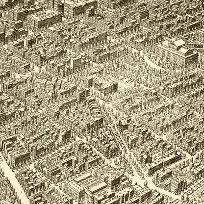 Vintage Map of Washington State, 1923
