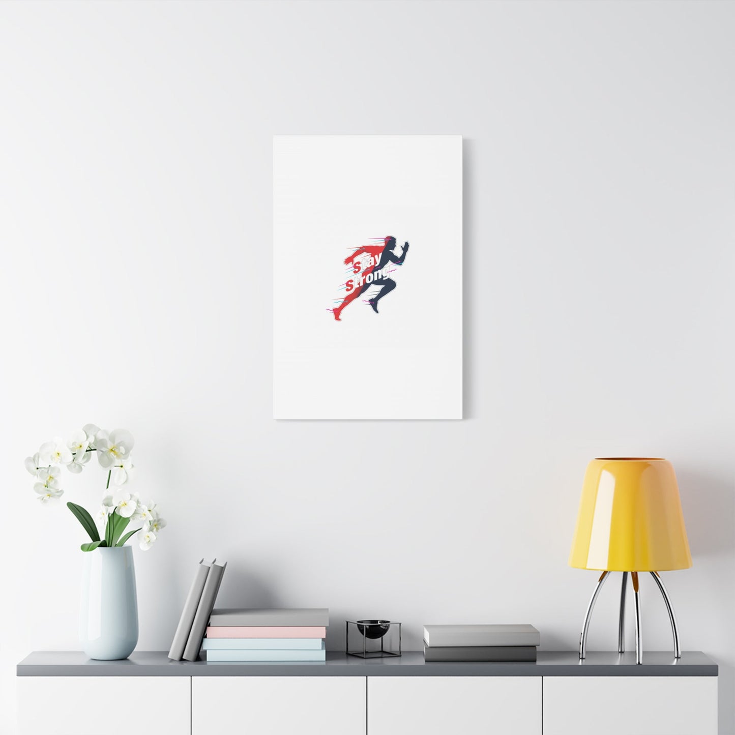 Stay Strong Runner Canvas | Fitness Motivation, Gym Wall Art