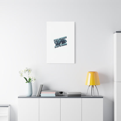 Stay Focused Stay Strong Gym Canvas Wall Art