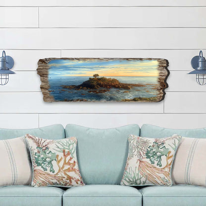 Ocean View Wood Wall Art - Coastal Seascape Decor