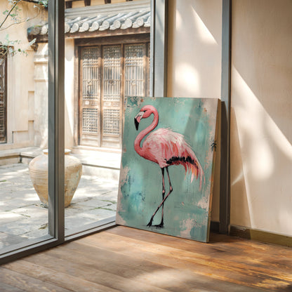 Flamingo Wall Art - Tropical Pink Bird Print