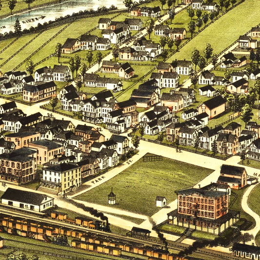 Vintage Map of Gorham, New Hampshire, 1888