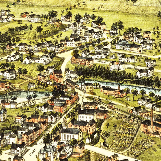 Vintage Map of Goffstown, New Hampshire, 1887 No. 2