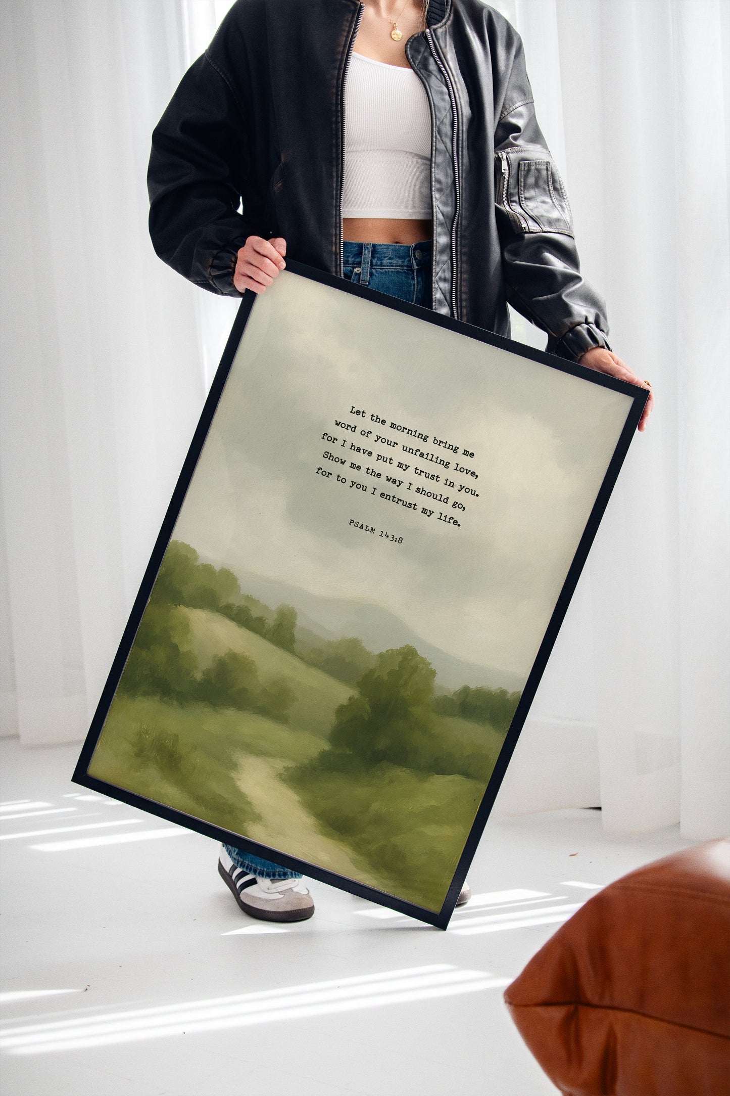 Morning Trust Psalm 143:8 Landscape Faith Print