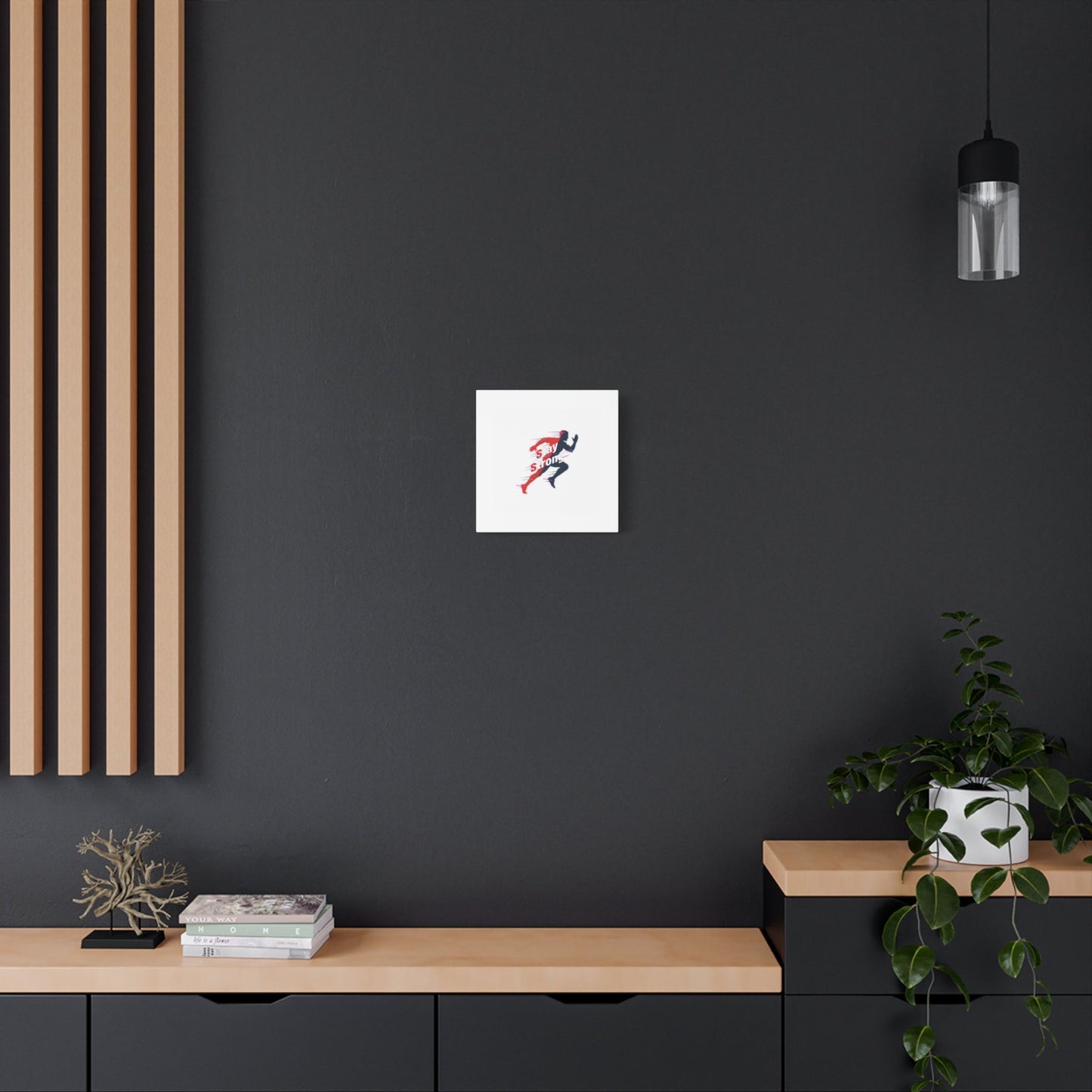 Stay Strong Runner Canvas | Fitness Motivation, Gym Wall Art