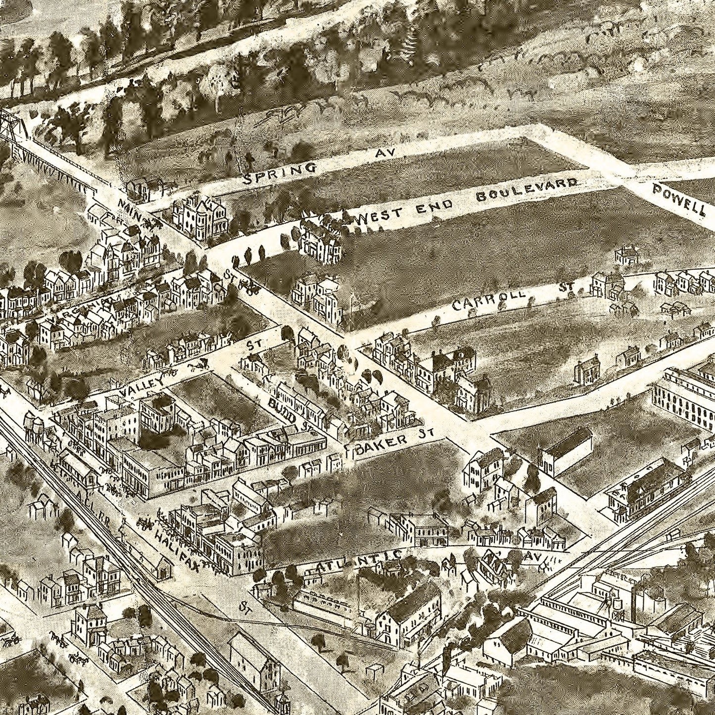 Vintage Map of Emporia, Virginia, 1907