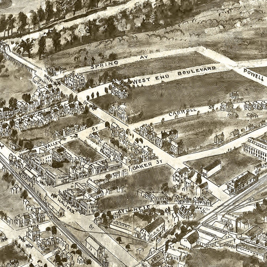 Vintage Map of Emporia, Virginia, 1907