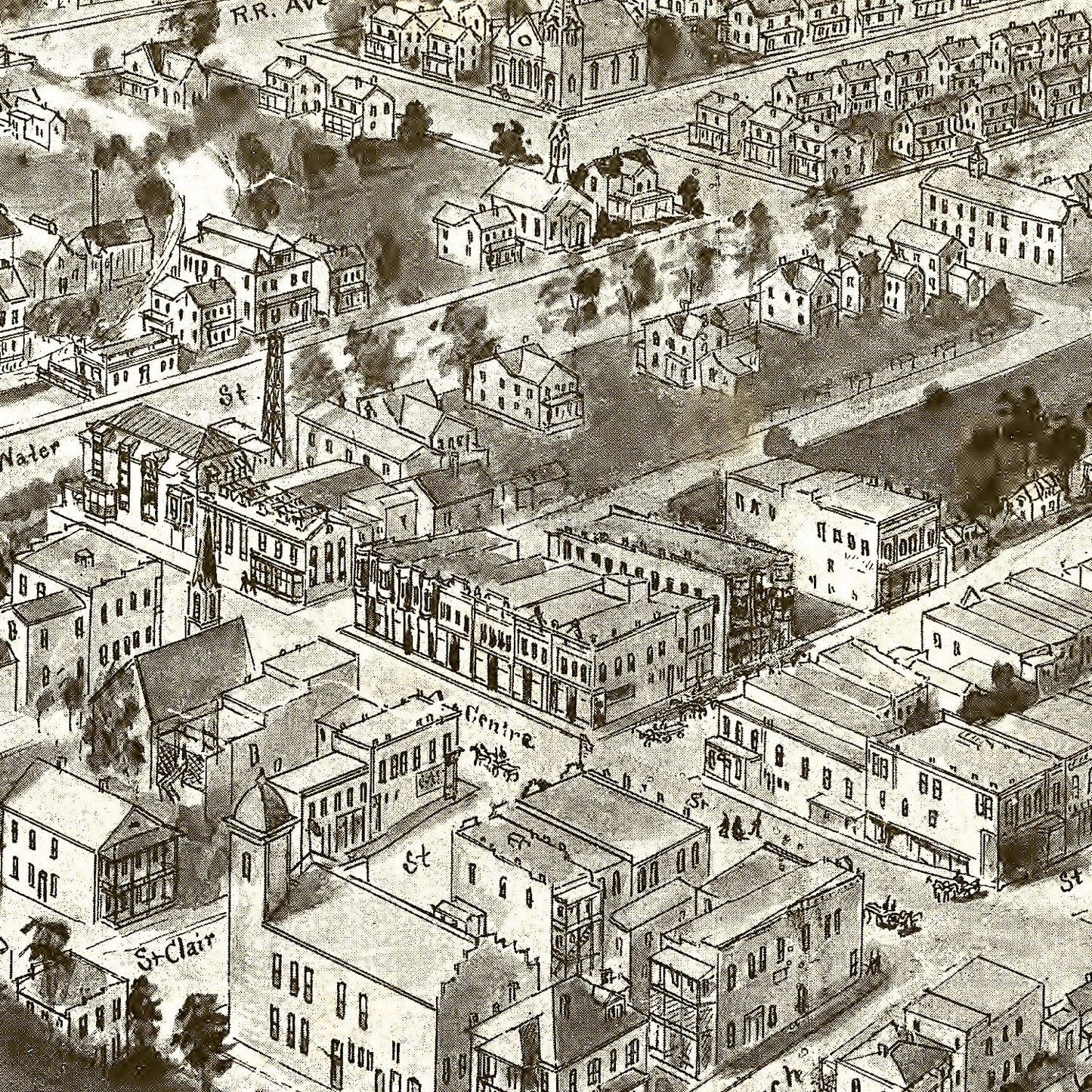 Vintage Map of Pocahontas, Virginia, 1911