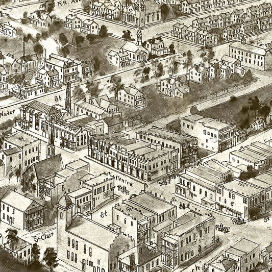 Vintage Map of Pocahontas, Virginia, 1911
