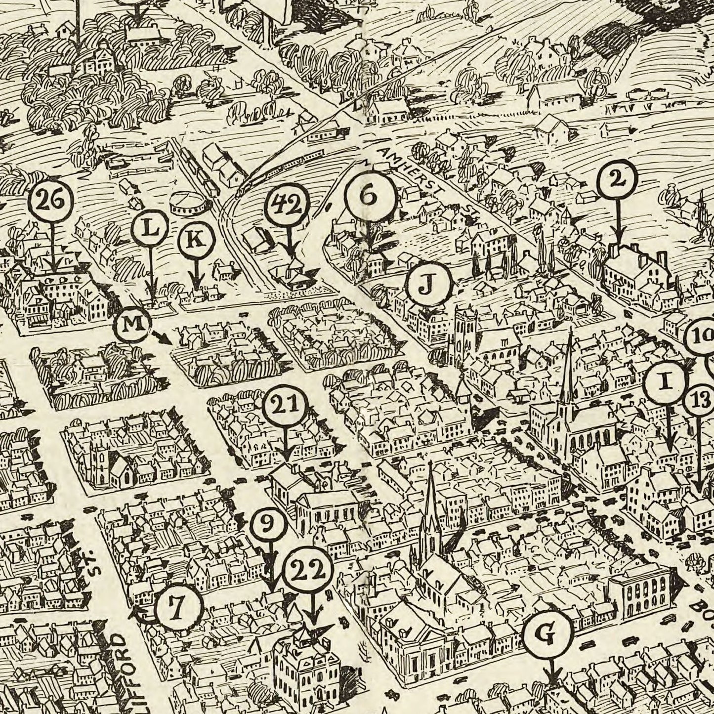 Vintage Map of Winchester, Virginia 1926
