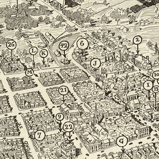 Vintage Map of Winchester, Virginia 1926