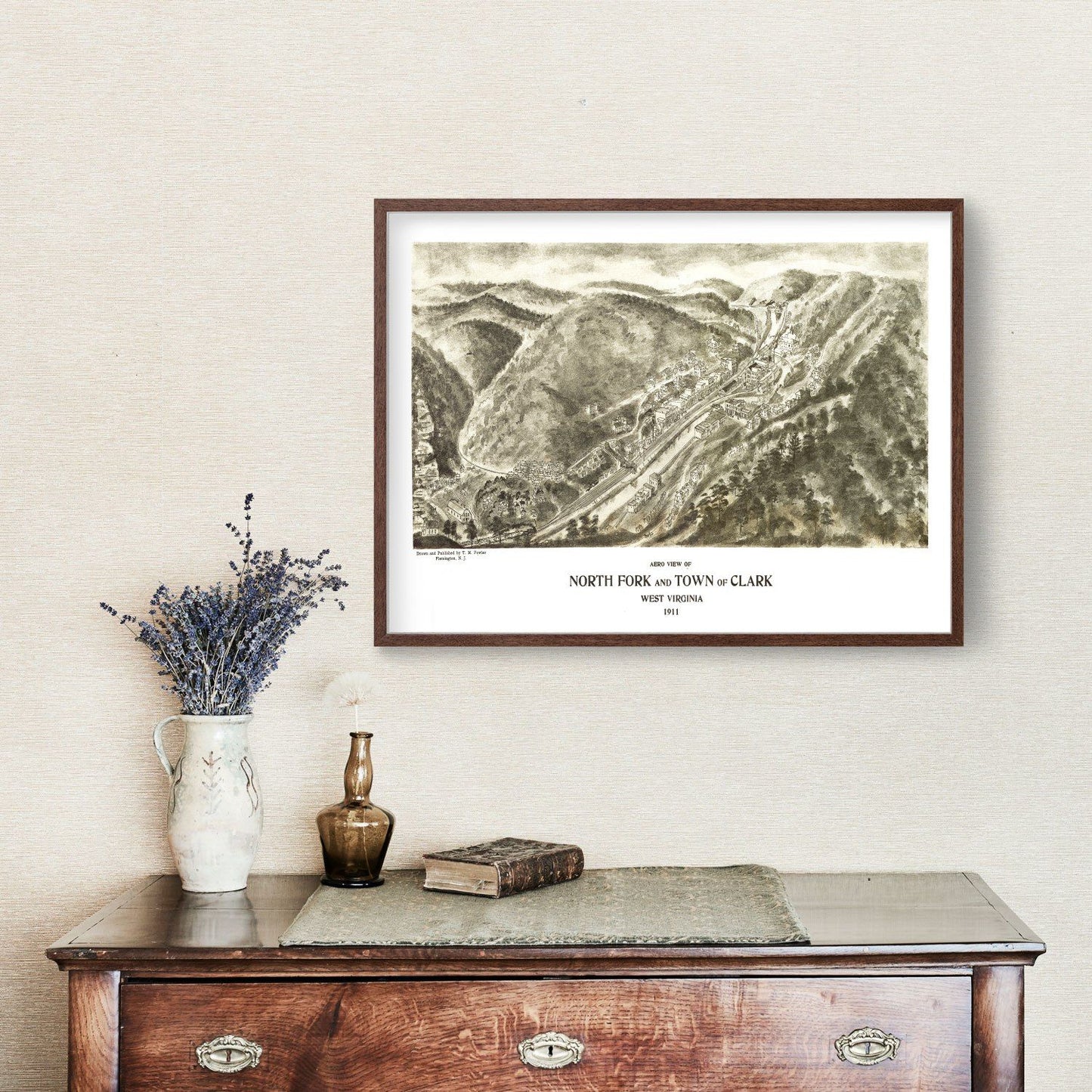 Vintage Map of Northfork, West Virginia, 1911