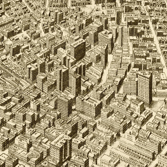 Vintage Map of Atlanta, Georgia, 1919