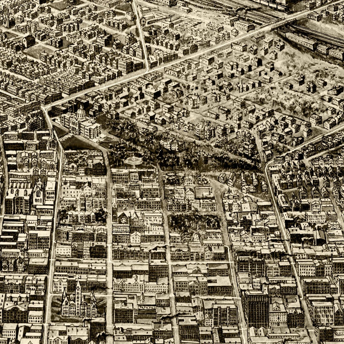 Vintage Map of St. Paul, Minnesota, 1906