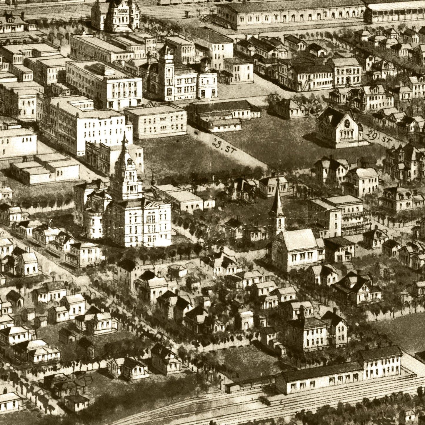 Vintage Map of Billings, Montana, 1904