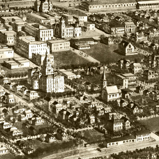 Vintage Map of Billings, Montana, 1904