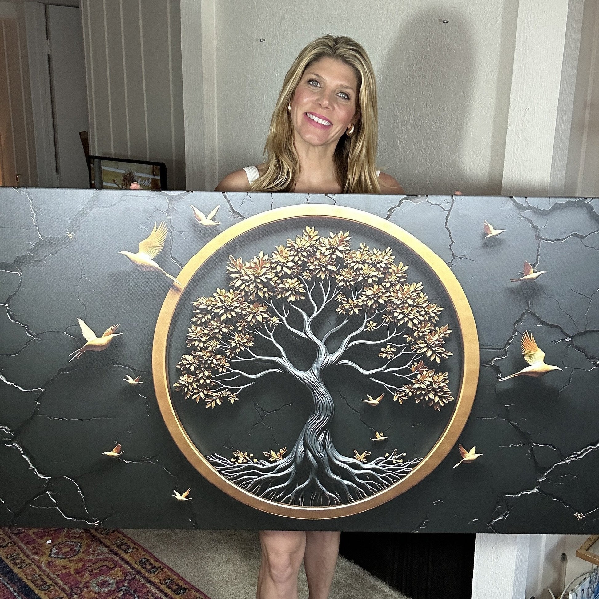 3D Celtic tree of life canvas wall art