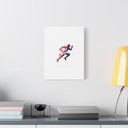 Stay Strong Runner Gym Canvas Wall Art