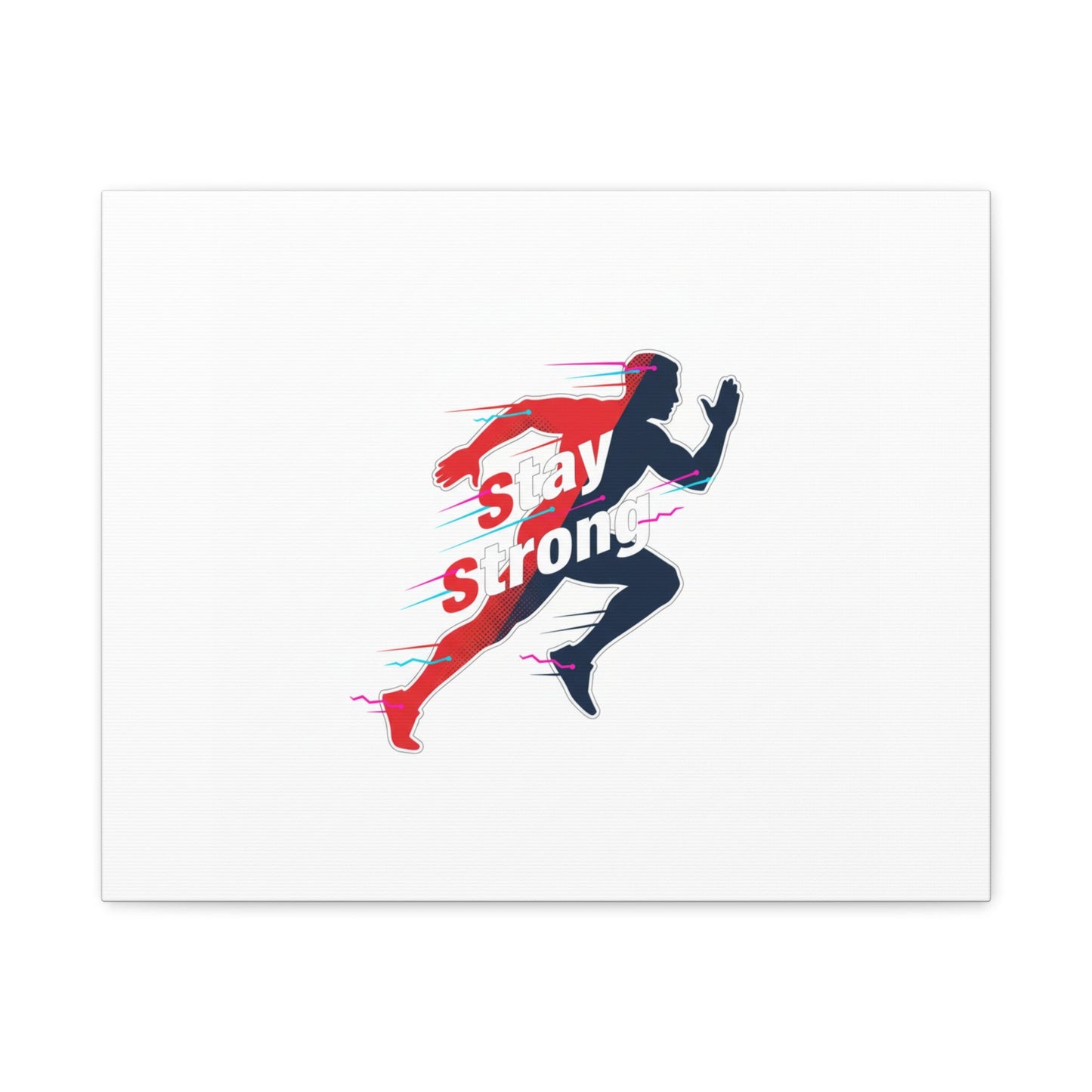 Stay Strong Runner Canvas | Fitness Motivation, Gym Wall Art