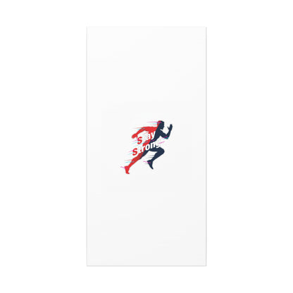 Stay Strong Runner Gym Canvas Wall Art