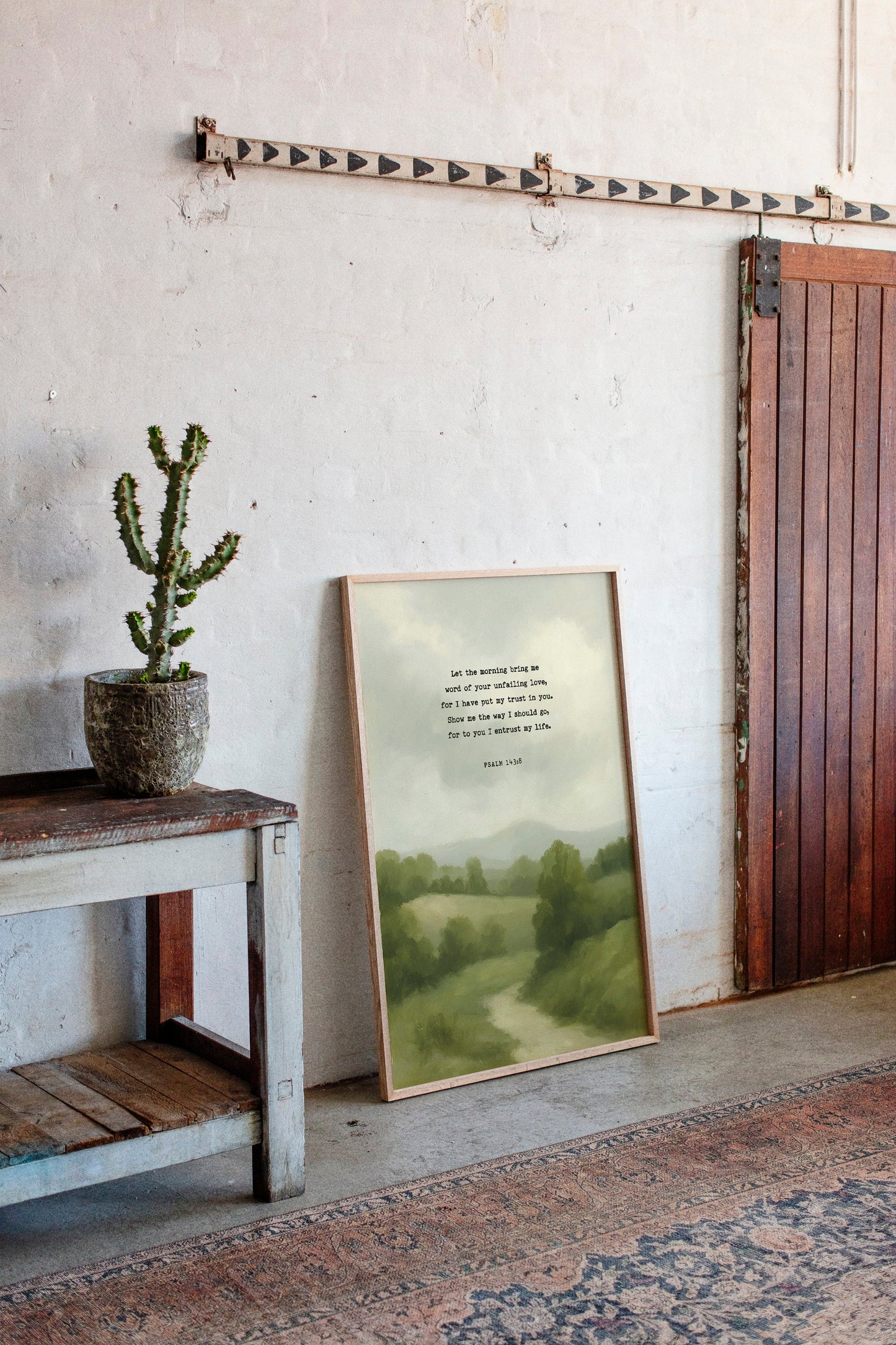 Morning Trust Psalm 143:8 Landscape Faith Print